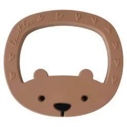 Hochet de dentition ours petit marron
