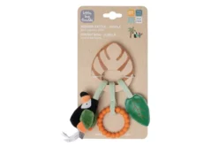 Hochet en bois jungle
