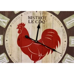 Horloge ancienne murale bistrot le coq