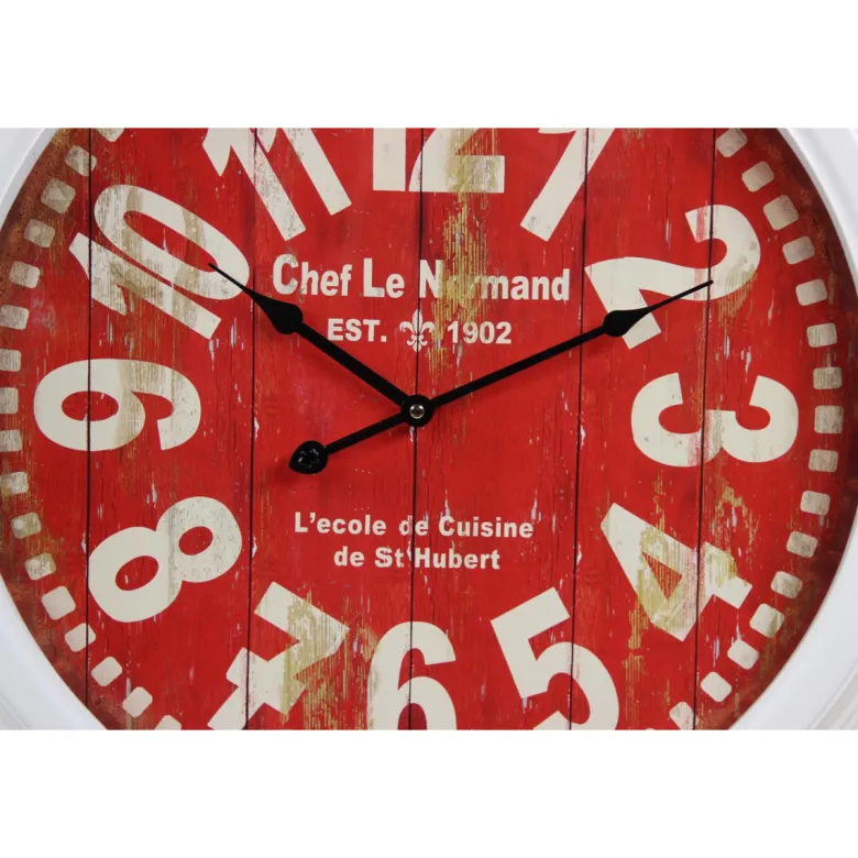 Horloge ancienne murale chef le normand