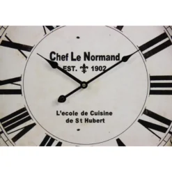 Horloge ancienne murale chef le normand