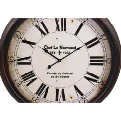 Horloge ancienne murale chef le normand