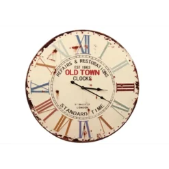 Horloge ancienne old town clocks métal