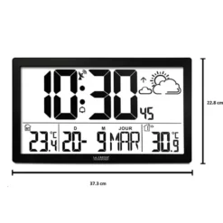 Horloge écran géant