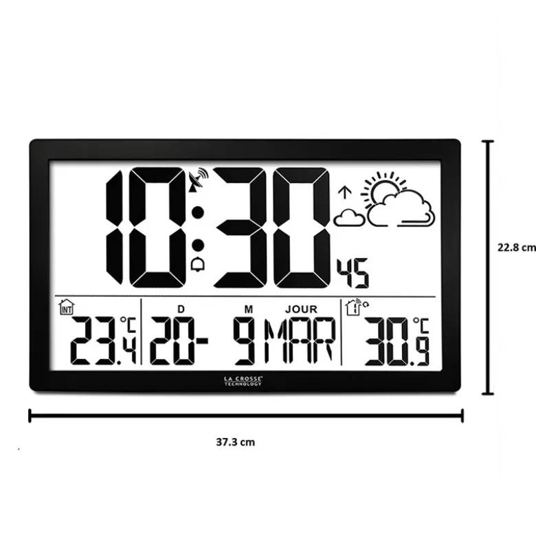 Horloge écran géant
