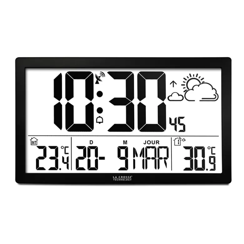 Horloge écran géant