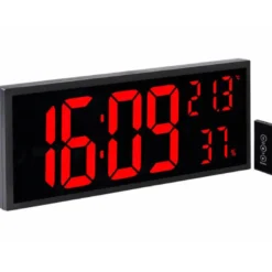 Horloge digitale led rouge en format xxl