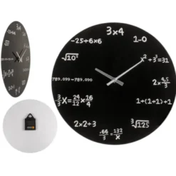 Horloge en verre mathematic 35 cm