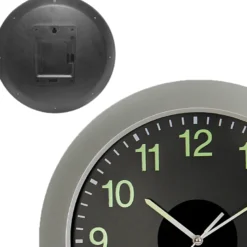 Horloge murale solaire radio-pilotée avec grands chiffres
