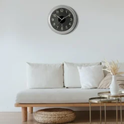 Horloge murale solaire radio-pilotée avec grands chiffres