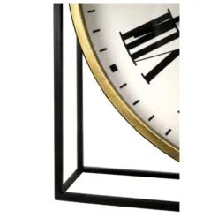 Horloge pivotante en métal métal blanc -