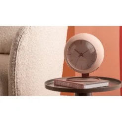 Horloge à poser nirvana globe beige