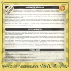 Horloge vinyle recyclé numbers