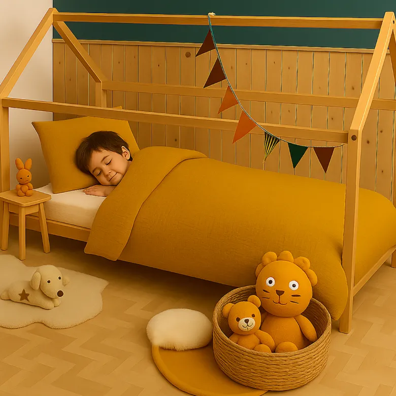 Housse de couette en coton bio honey