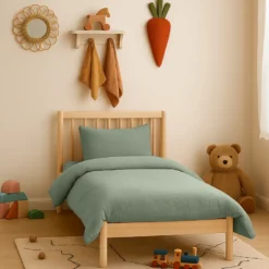 Housse de couette en coton bio vert