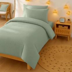 Housse de couette en coton bio vert