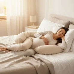 Housse pour coussin de grossesse Beige