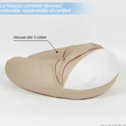 Housse pour coussin de grossesse Beige