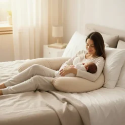 Housse pour coussin de grossesse Beige