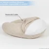 Housse pour coussin de grossesse Beige et blanc