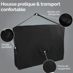 Housse transport table massage