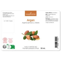 Huile d'argan du maroc bio - 50ml - fraîcheur garantie oxycert® - vierge & de 1?
