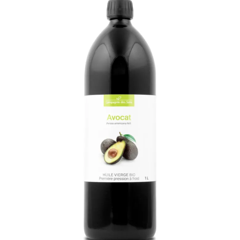 Huile d'avocat bio - 1l - fraîcheur garantie oxycert® - vierge & de 1?? pression
