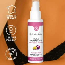 Huile de massage bio fruit de la passion