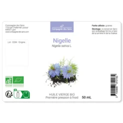 Huile de nigelle bio - 200ml - fraîcheur garantie oxycert® - vierge & de 1?? pre