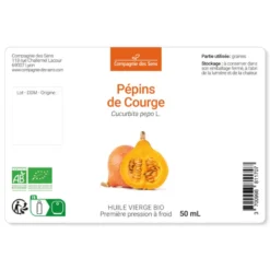 Huile de pépins de courge bio - 200ml - fraîcheur garantie oxycert® - vierge & d