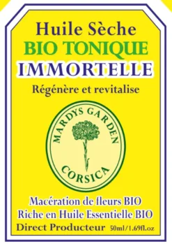 Huile sèche bio tonique de corse 50ml