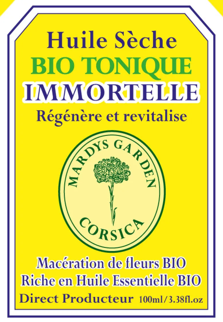 Huile sèche immortelle myrte corse 100ml