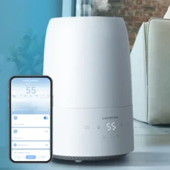 Humidificateur d'air connecté pour chambre - hygromètre intégré pour un air sain