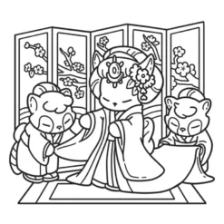 Japon Cosy coloriages zen et mignons