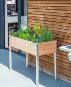 Jardiniere sur pieds design grand modele
