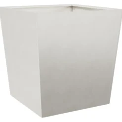 Jardinière bac lit surélevé plantes fleurs terrasse 50 x 50 x 50 cm argenté