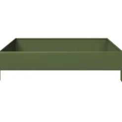Jardinière bac lit surélevé plantes fleurs terrasse 100 x 100 x 26 cm