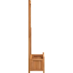 Jardinière bac lit surélevé plantes fleurs terrasse 75 x 35 x 150 cm bois marron