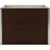 Jardinière surélevée marron 100 x 100 x 100 x 100 x 77 cm marron