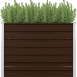 Jardinière surélevée marron 100 x 100 x 100 x 100 x 77 cm marron