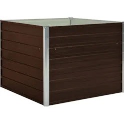 Jardinière surélevée marron 100 x 100 x 100 x 100 x 77 cm marron