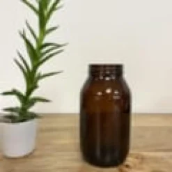Jar en verre ambré - 500 ou 250 ml