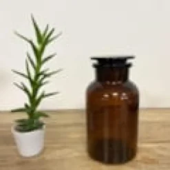 Jar en verre 1 l - coloris au choix