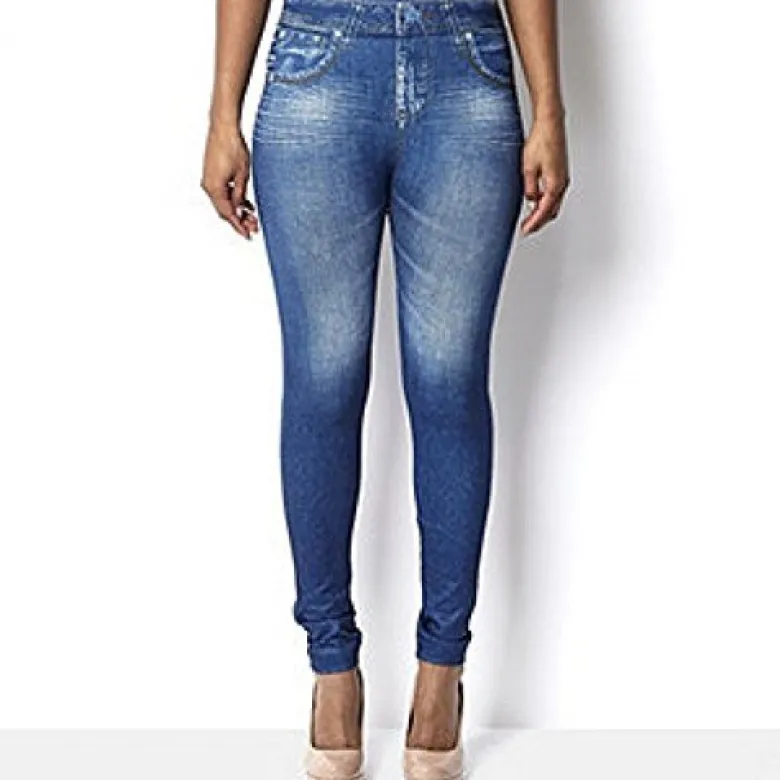 Jean legging comfortisse bleu taille s-m