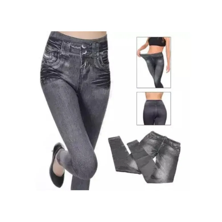 Jean legging comfortisse gris taille s-m