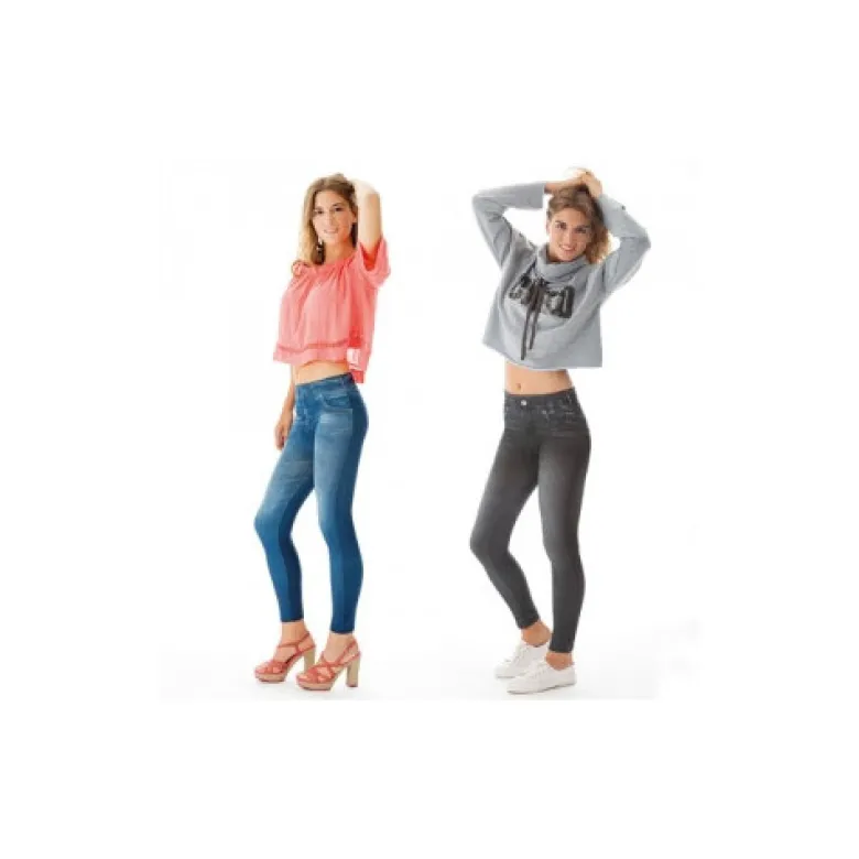 Jean legging comfortisse noir taille s-m