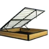 Jersey lit coffre industriel 160 x 200 cm