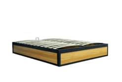 Jersey lit coffre industriel 160 x 200 cm