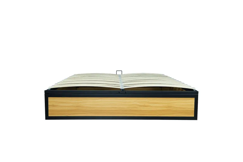 Jersey lit coffre industriel 160 x 200 cm