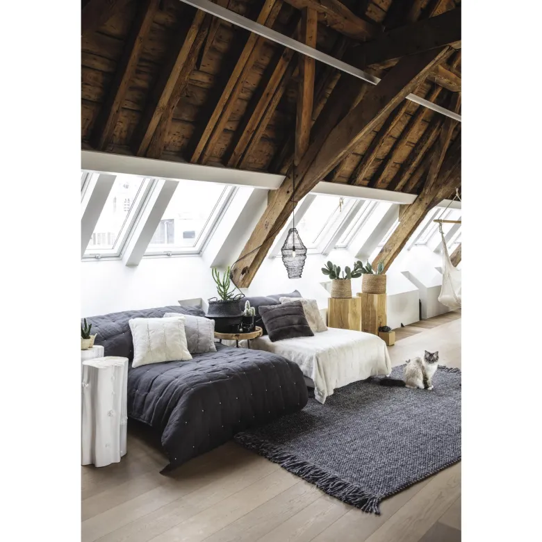 Jeté de lit stonewashed zeff tonnerre 1…